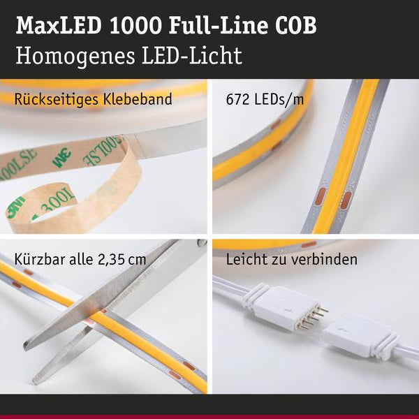 Paulmann MaxLED 1000 LED Strip Full-Line COB Basisset