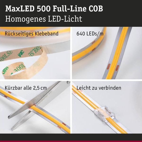 Paulmann MaxLED 500 LED Strip Full-Line COB Einzelstripe