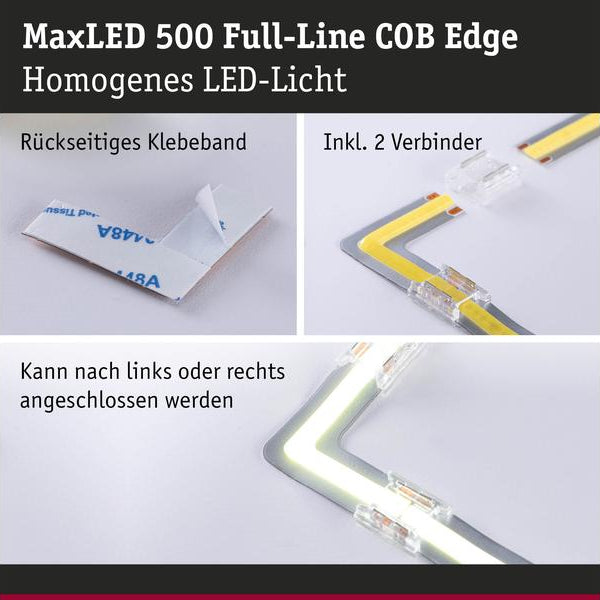Paulmann MaxLED 500 LED Strip Full-Line COB Edge 90°