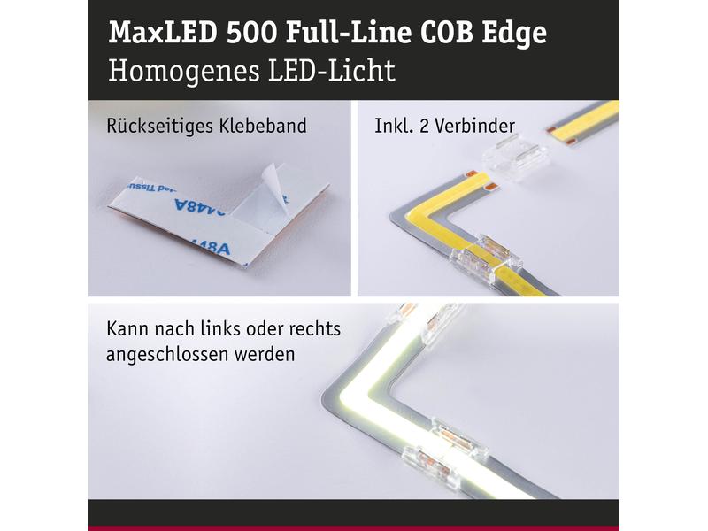 Paulmann MaxLED 500 LED Strip Full-Line COB Edge 90°