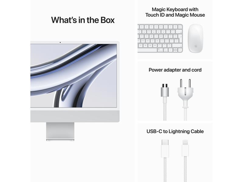 Apple iMac 24" M3 10C GPU / 1 TB / 16 GB Silber