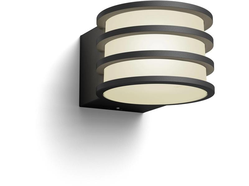 Philips Hue White Outdoor Lucca Wandleuchte Anthrazit