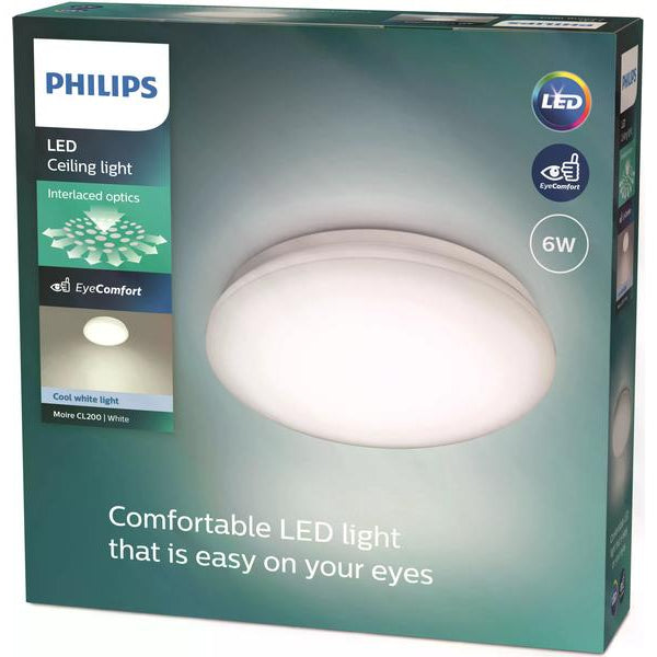 Philips Deckenleuchte Moire CL200, 4000K, 6W, weiss
