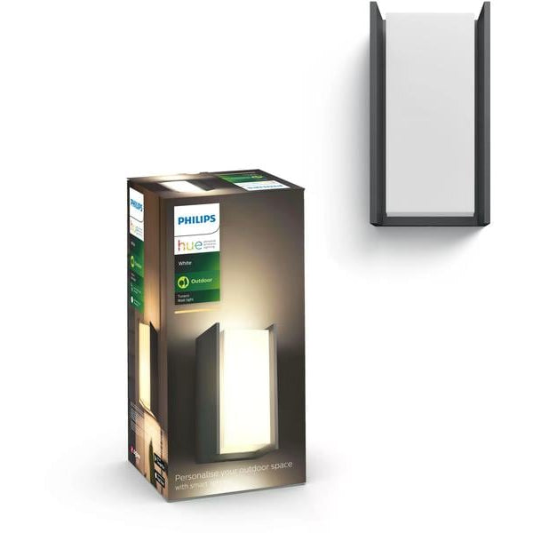 Philips Hue White Outdoor Turaco Wandleuchte Anthrazit