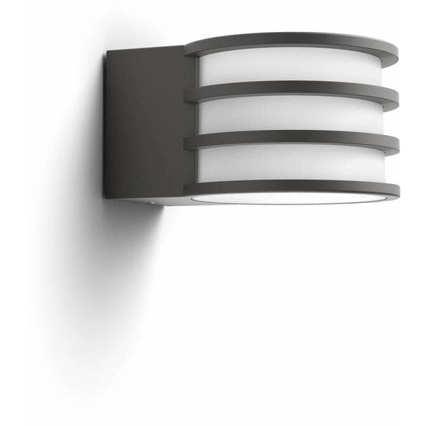 Philips Hue White Outdoor Lucca Wandleuchte Anthrazit