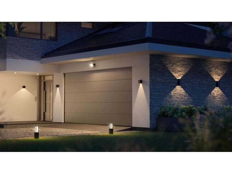 Philips Hue White &amp; Color Ambiance Outdoor Resonate Wandl. Schwarz