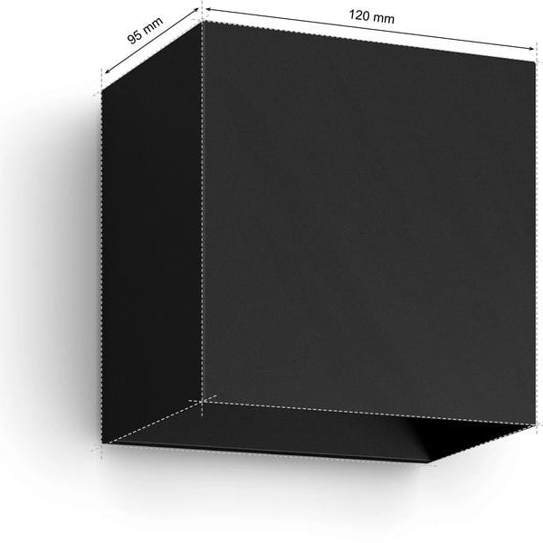 Philips Hue White & Color Ambiance Outdoor Resonate Wandl. Schwarz