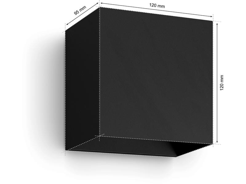 Philips Hue White &amp; Color Ambiance Outdoor Resonate Wandl. Schwarz