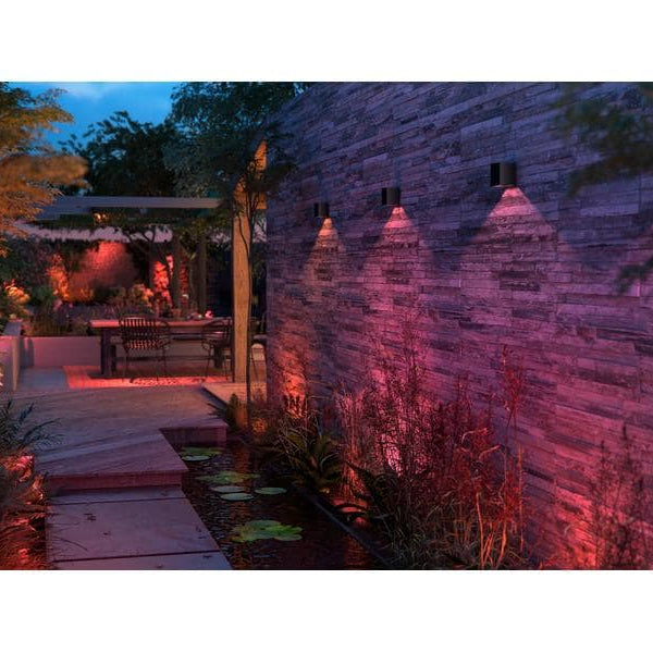 Philips Hue White & Color Ambiance Outdoor Resonate Wandl. Schwarz