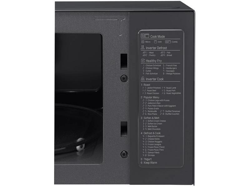 LG Mikrowelle mit Grill MH6565CPB Schwarz