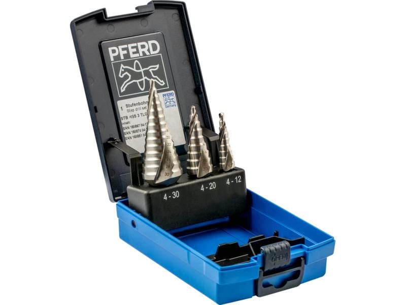 Pferd HSS-Stufenbohrer-Set 3-tlg.