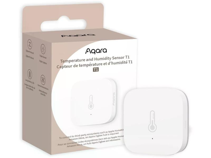Aqara Funk-Temperatur- und Luftfeuchtigkeitssensor Zigbee 3.0, T1