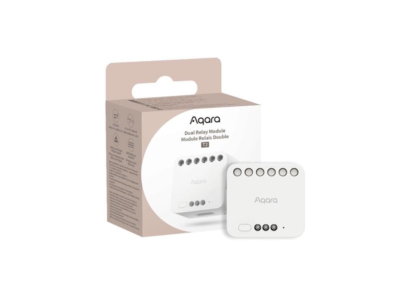 Aqara Dual Relay Module T2 Weiss, 100-250 V, 10A 50/60 Hz
