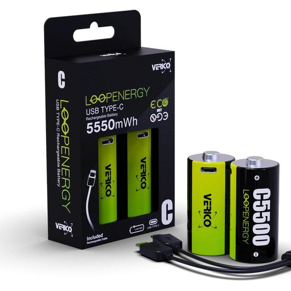 Verico Akku 2x C 1.5 3700 mAh