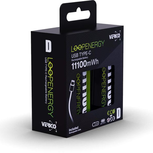 Verico Akku 2x D 1.5 7400mAh