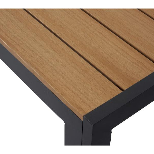 Schou Tisch Noah, 205 x 90 cm, Schwarz/Teak