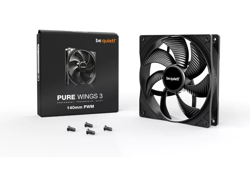 be quiet! PC-Lüfter Pure Wings 3 PWM high-speed 140 mm