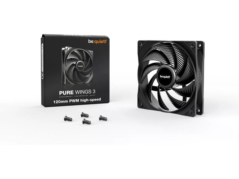 be quiet! PC-Lüfter Pure Wings 3 PWM high-speed 120 mm