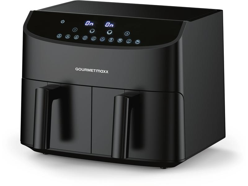 GOURMETmaxx Heissluft-Fritteuse 6 kg, Schwarz