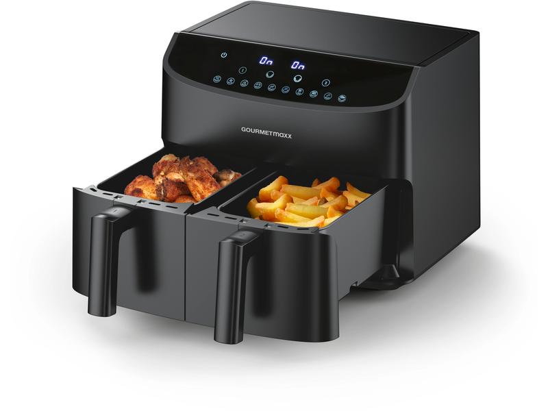 GOURMETmaxx Heissluft-Fritteuse 6 kg, Schwarz