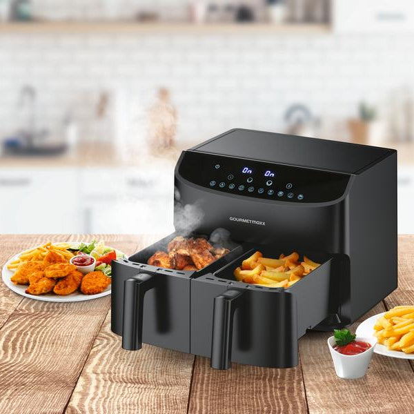 GOURMETmaxx Heissluft-Fritteuse 6 kg, Schwarz