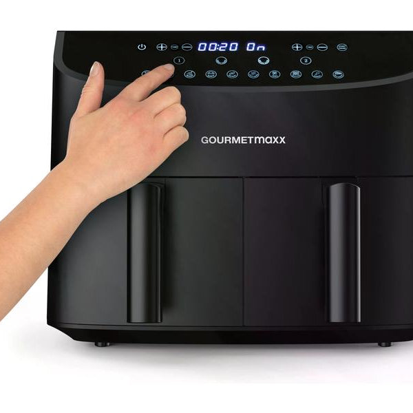 GOURMETmaxx Heissluft-Fritteuse 6 kg, Schwarz