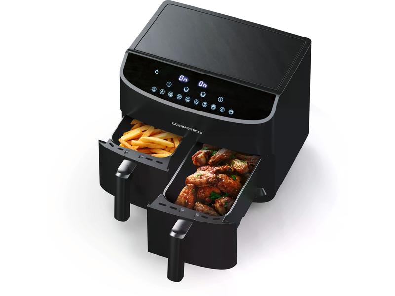 GOURMETmaxx Heissluft-Fritteuse 6 kg, Schwarz