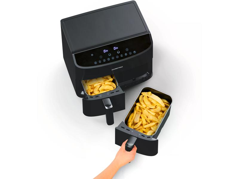 GOURMETmaxx Heissluft-Fritteuse 6 kg, Schwarz