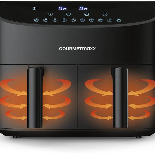 GOURMETmaxx Heissluft-Fritteuse 6 kg, Schwarz