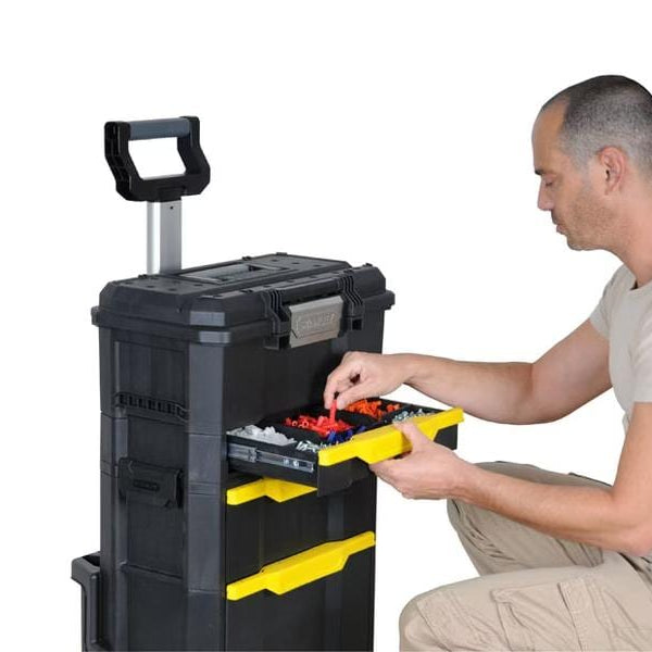Stanley Werkzeugbox 2-in-1 mit Rollen