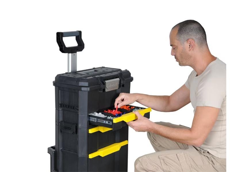 Stanley Werkzeugbox 2-in-1 mit Rollen