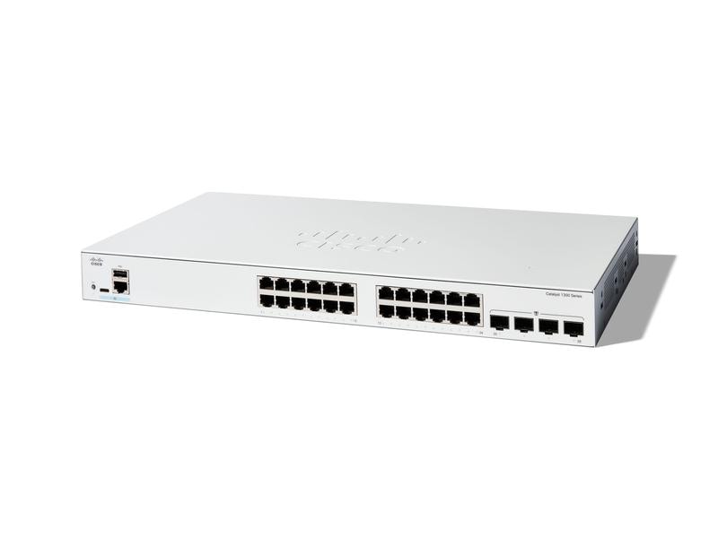 Cisco PoE+ Switch Catalyst C1300-24FP-4G 28 Port