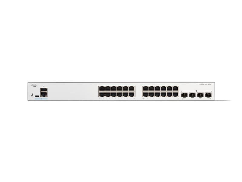 Cisco PoE+ Switch Catalyst C1300-24P-4G 28 Port