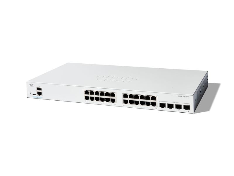Cisco PoE+ Switch Catalyst C1300-24P-4X 28 Port