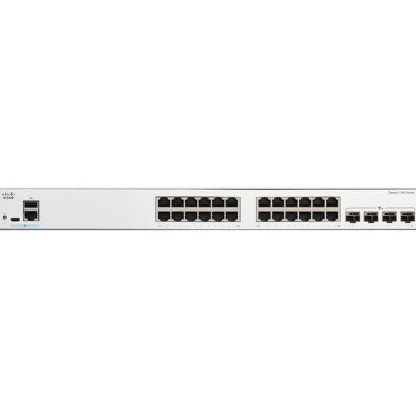 Cisco PoE+ Switch Catalyst C1300-24P-4X 28 Port