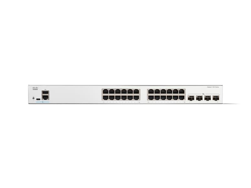 Cisco PoE+ Switch Catalyst C1300-24P-4X 28 Port