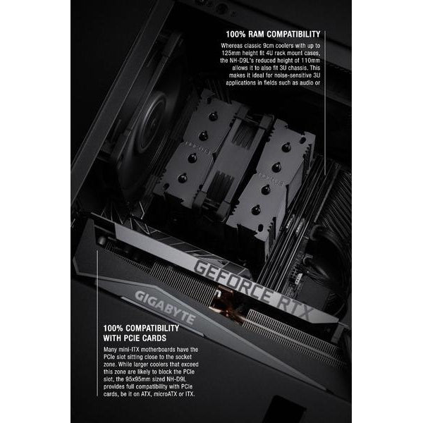 Noctua CPU-Kühler NH-D9L chromax.black