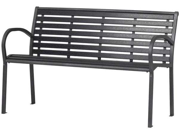 Schou Gartenbank Karla 124 x 60 x 79cm – Schwarz