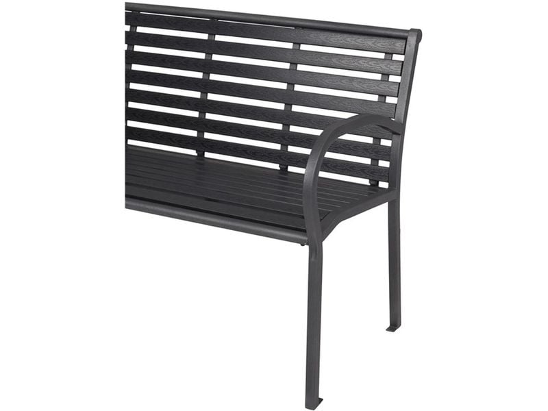 Schou Gartenbank Karla 124 x 60 x 79cm – Schwarz