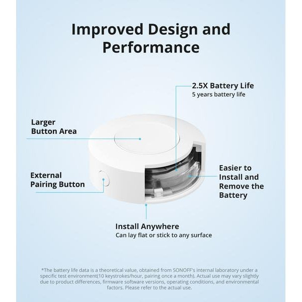 SONOFF WLAN-Schalter SNZB-01P DC 3 V