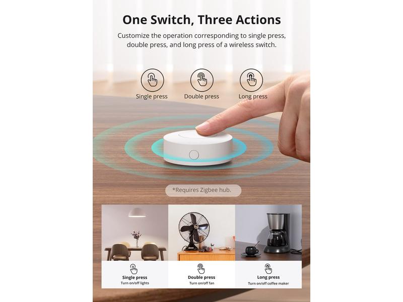 SONOFF WLAN-Schalter SNZB-01P DC 3 V