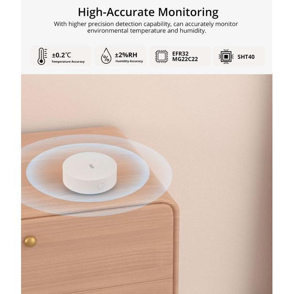 SONOFF Zigbee Temperatur- und Feuchtigkeitssensor SNZB-02P DC 3 V