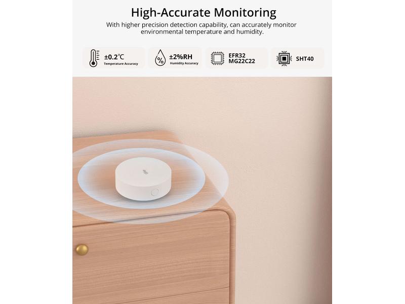 SONOFF Zigbee Temperatur- und Feuchtigkeitssensor SNZB-02P DC 3 V
