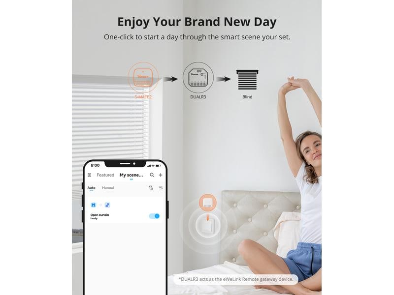 SONOFF WLAN-Schaltaktor S-MATE2 DC 3 V