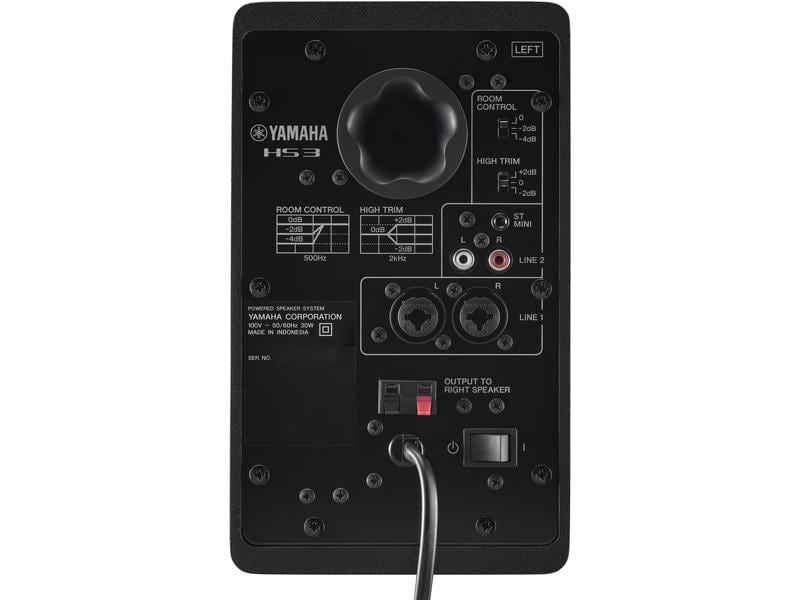 Yamaha Studiomonitore HS3 Schwarz