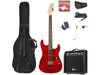 MAX E-Gitarre GigKit Quilted Style Rot