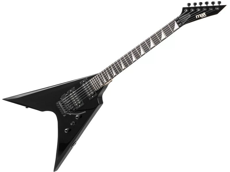 MAX E-Gitarre GigKit Rock Style Schwarz