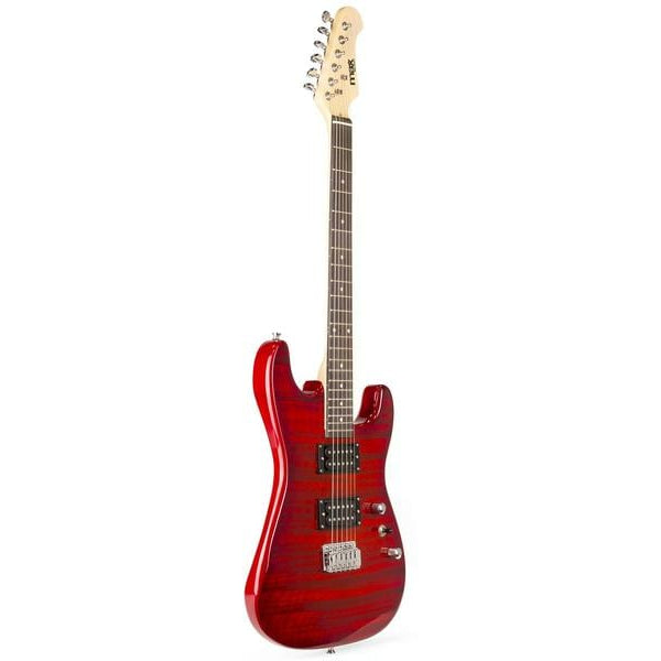 MAX E-Gitarre GigKit Quilted Style Rot