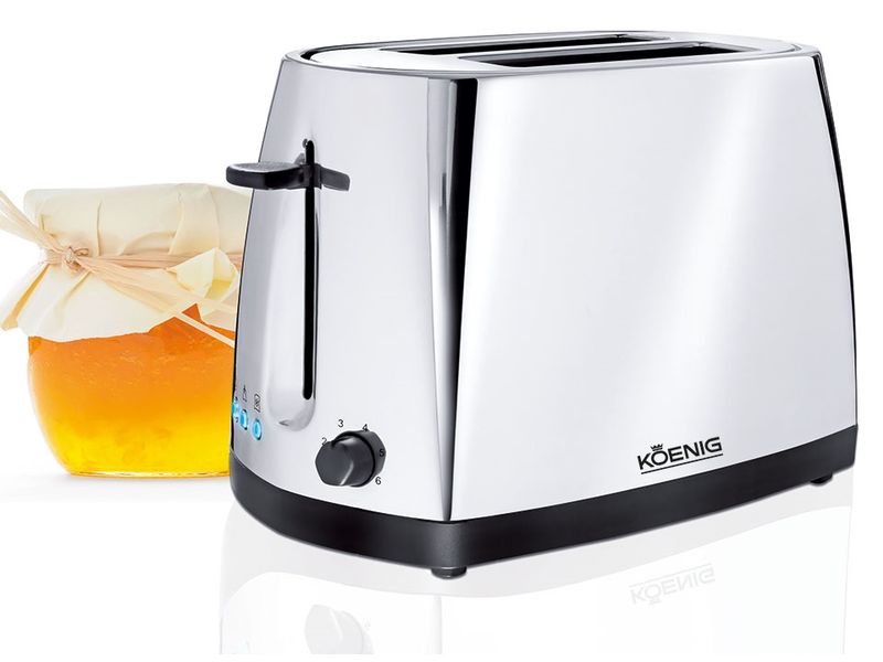 Koenig Toaster Chrome Line Chrom/Schwarz