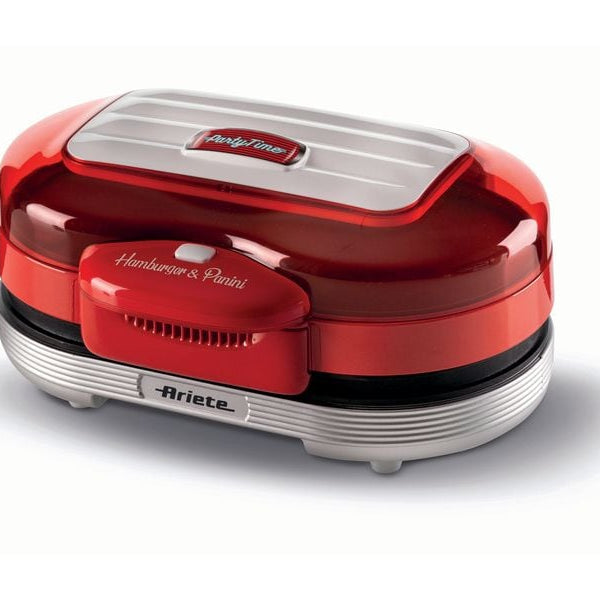 Ariete Hamburger-Grill Party Time ARI-205-RD 1200 W, Rot/Weiss